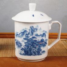 2头山水双层杯